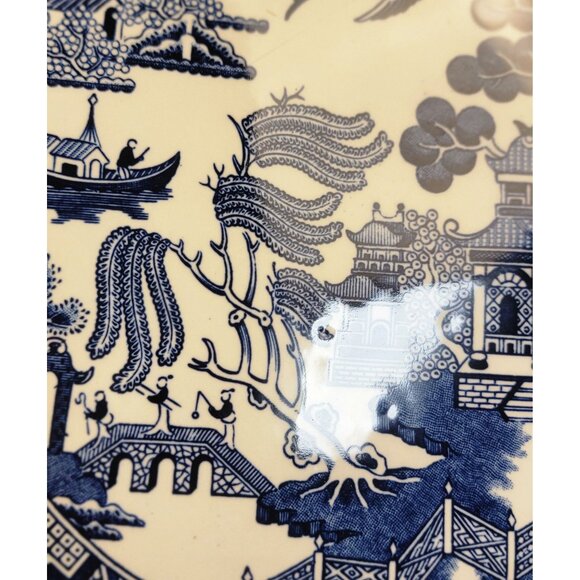 Vintage Churchill Blue Willow Serving Platter - Picture 5 of 9